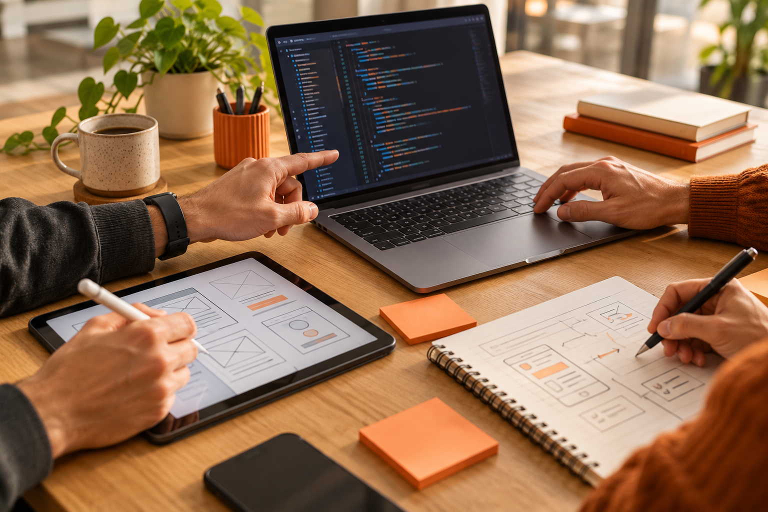 Illustrative software planning workspace